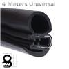 4M Flexible EPDM & Steel Belt Seal Strip Car SUV Door Edge Protector Waterproof