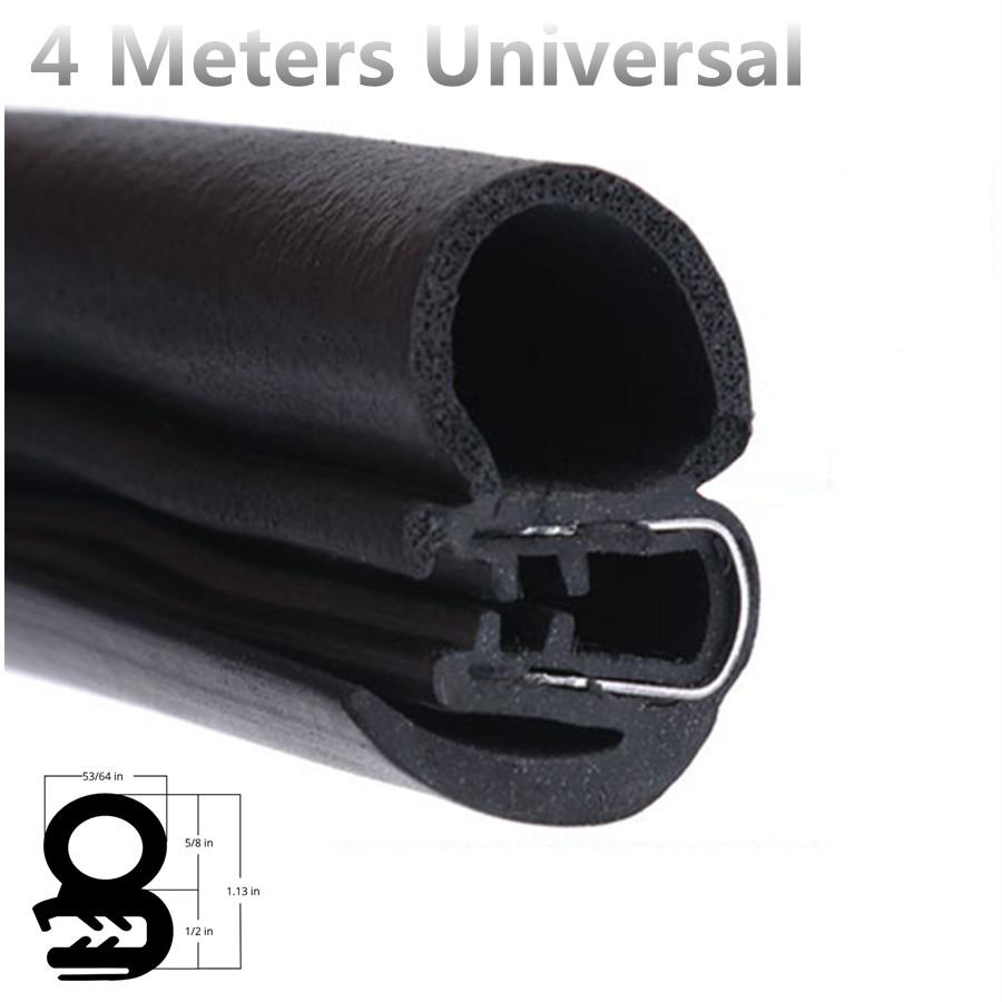 4M Flexible EPDM & Steel Belt Seal Strip Car SUV Door Edge Protector Waterproof