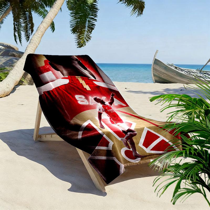 Bukayo Saka Glory Beach Towel, Large Soft Quick Dry Towel for Beach Camping Swimming