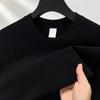 Blank Plain Crew Neck Tshirt Unisex Cotton Short Sleeve Loose Oversized Minimalist Basic Tee Casual Daily Wear Top