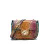 Independent Stand Crossbody Single Shoulder Retro Women's Bag with Multi-color Crocodile Pattern Brahmin