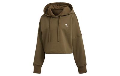 adidas Originals Complements Sweatshirts Unisex Olive Green Hooded Moderate Regular DH2760