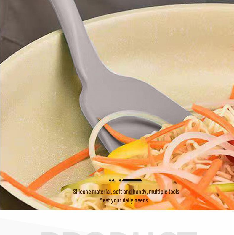 Silicone Non-Stick 12-Piece Kitchen Utensil Set with Storage Bucket