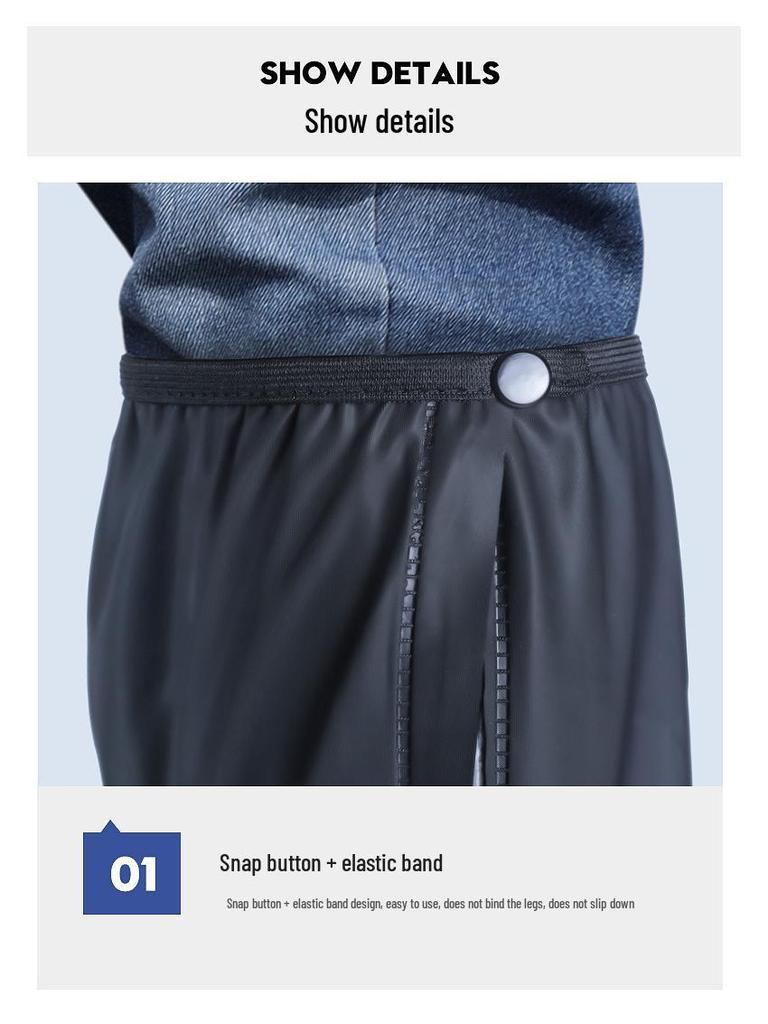 Full Coverage Waterproof High-Top Non-Slip Shoe Covers for Men & Women - Thickened and Wear-Resistant for Rainy Days