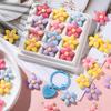 5Pcs/Lot 23.5*26.5mm Colorful Resin Five-Petal Flower Loose Charm Pendants for Necklace DIY Craft Jewelry Making Accessories