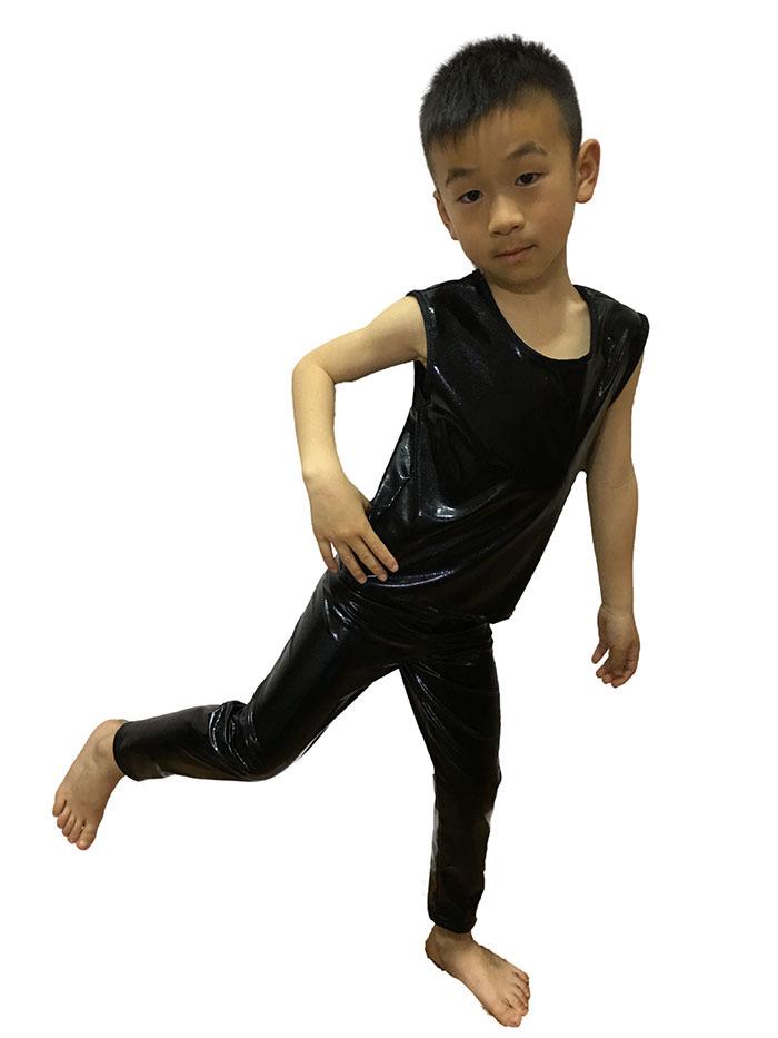 Unisex Shiny Patent Leather Dance Pants for Jazz, Cheer, & Hip Hop