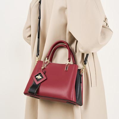 Leather Bag Women's Leather Handbag for Mother Tote Crossbody Bag Noble Temperament Female Bag