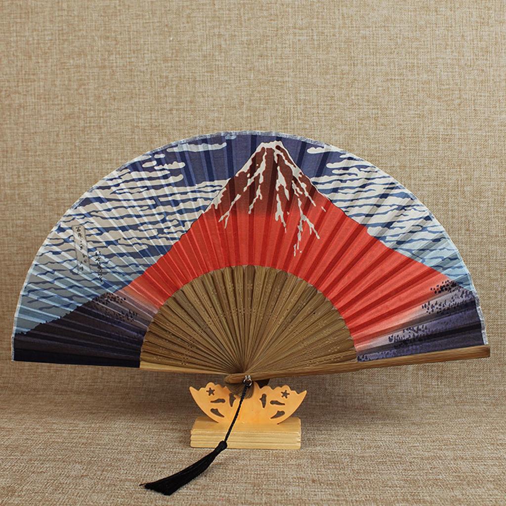 Silk Fan for Men and Lightweight Bamboo Silk Bamboo Craft Japanese Style Accessory Fan [YINKE] Women, Frame, High-Quality Fan, Fan, Fan, Stylish,