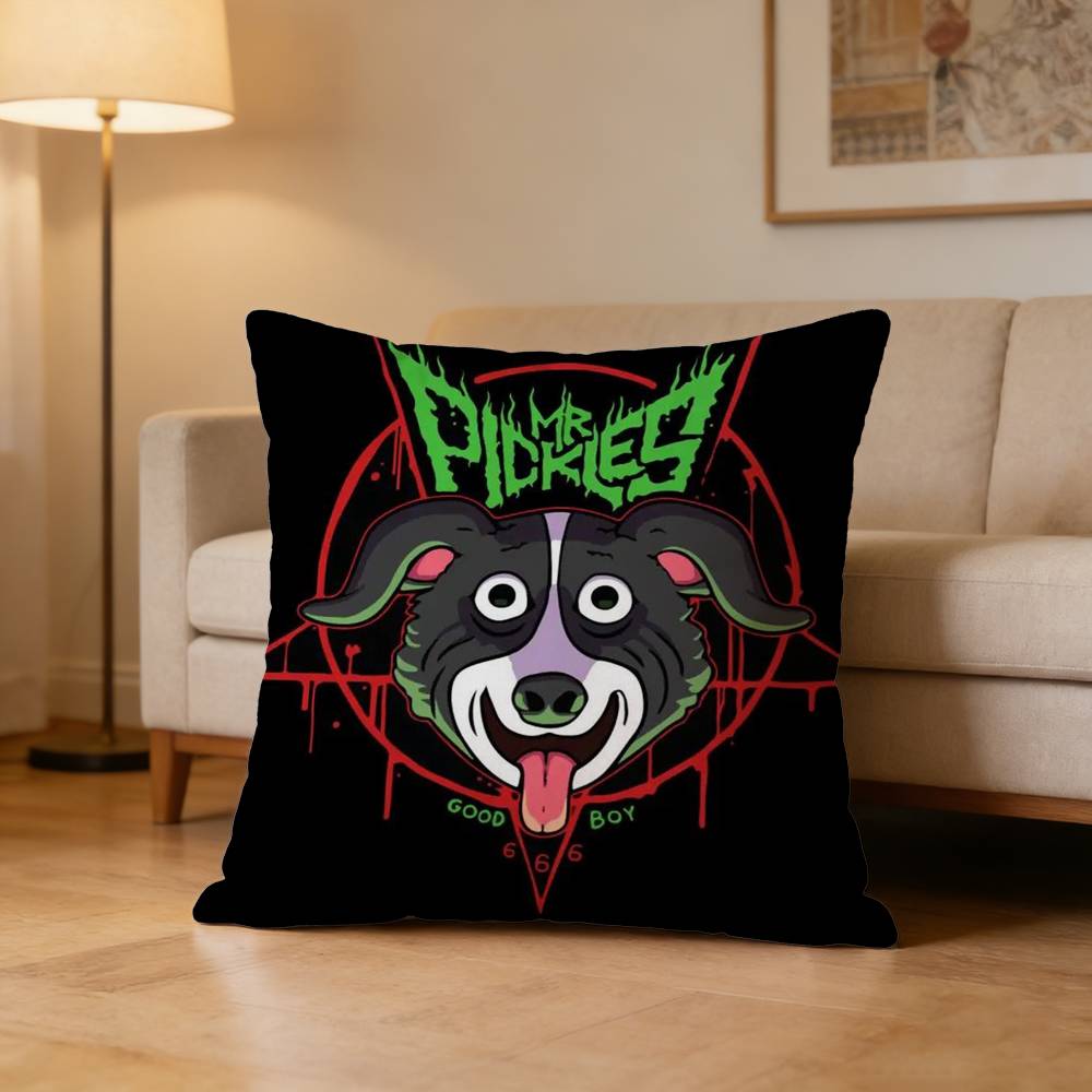 Cool Cartoon Mr PPickles Pillow Case for Sofa Living Room Home office Decor Protective Cover