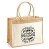 Beach Bag - PLANETEE - Jute with Floriane Goddess Legend Pocket - Cotton - 43 X 33 Cm - Multicoloured