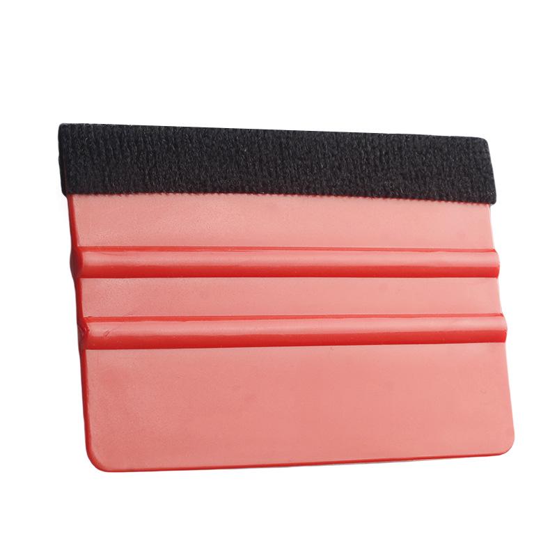 Transparente Autofolie Werkzeug - Unsichtbarer Folienrakel mit Tuch für Farbwechsel