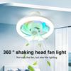 Deckenventilator LED-Lampe mit E27-Sockel 3 Geschwindigkeiten Moderner LED-Deckenventilator Leiser flacher Deckenventilator für Schlafzimmer Wohnzimmer Küche