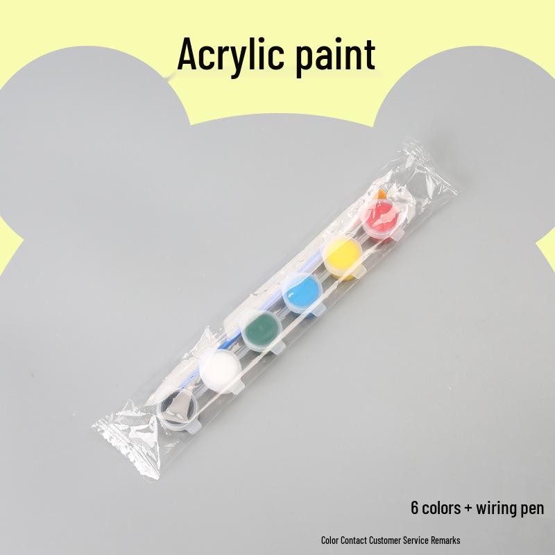 12-Color 3ml Acrylic Paint Set for Kids' DIY Art Projects and Graffiti