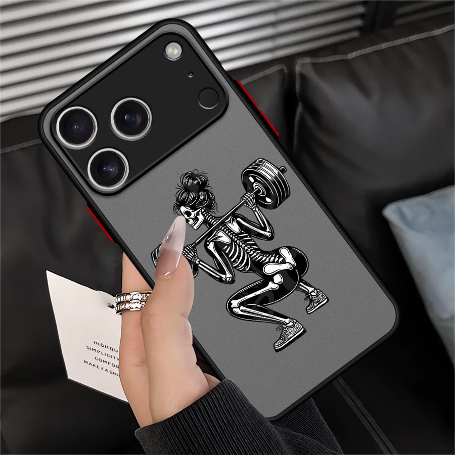 Cartoon Skull Case for iPhone 17 Pro Max 7 8 SE 11 13 Mini 16 Plus 14 15 XS XR Air 12 Funda Back Phone Cover