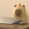 ADM Capybara Night Light Cute Cartoon USB Rechargeable LED Lamp Newborn Bedside Touch Light Christmas Stuffer for Toddler Bedroom Decor