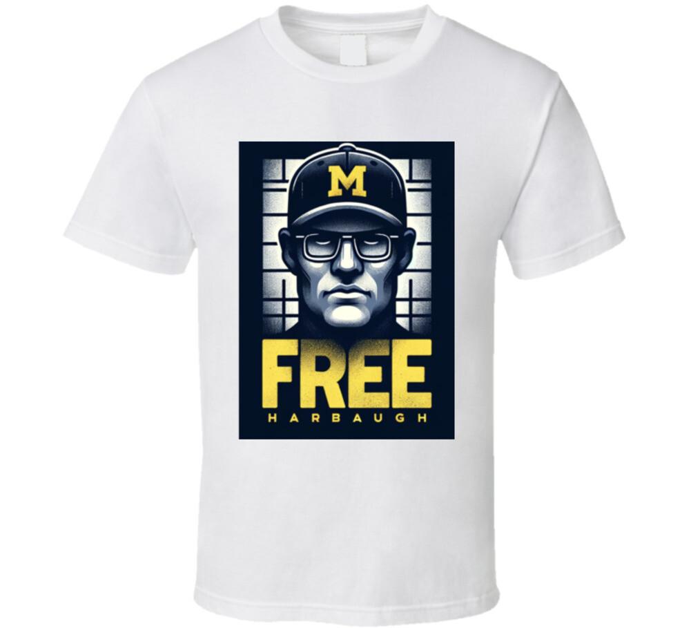 Free Harbaugh T Shirt Mens Womens Tees Top 2XL