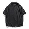 Men's Summer Pleated Seersucker Short-sleeved Shirt Light Shirt Cardigan Shirt