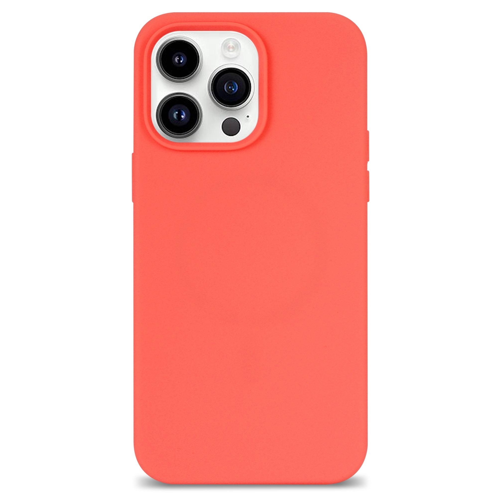 

For iPhone 14 Pro Case Shockproof Soft Silicone Phone Cover Pink