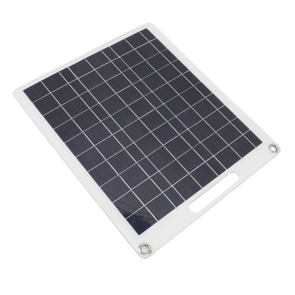 30W Solar Panel 5V Dual USB Monocrystalline Silicon Solar Cell Panel Module Waterproof Foldable Portable Solar Panel