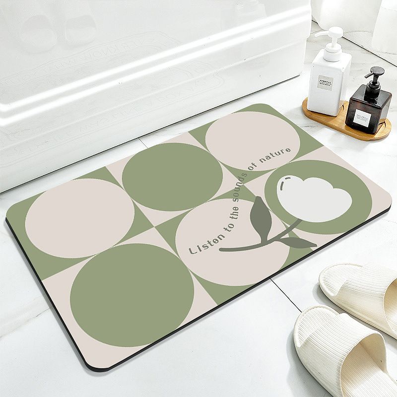 

Коврик для ванной, диатомовая грязь, милый коврик для ног, бытовой туалет, придверный коврик, туалет быстросохнущий и нескользящий 40X60cm 15.7X23.6in