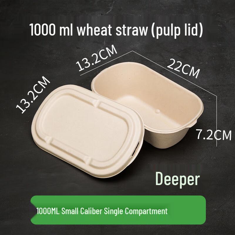 Disposable Pulp Takeout Lunch Boxes with Lids