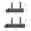 1pc Under Desk Cable Organizer Punch Free Power Strip Storage Rack Large-capacity Wire Tissue Paper Holder Cable Management Rack