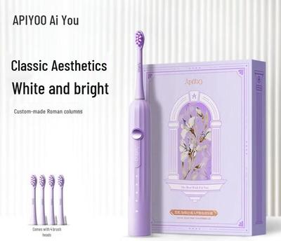 ApiYoo T1A Smart Electric Toothbrush Couple's Gift Set CN Plug (adapter Included)