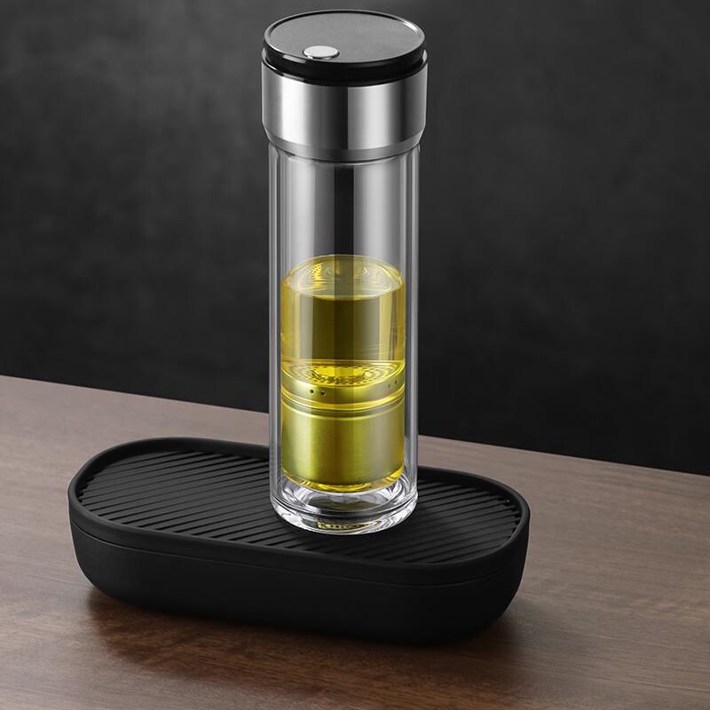 SX Double-Layer Tea Infuser Glass Cup