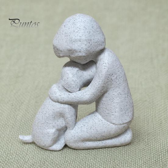 Modern Minimalist Ornament Mini Size Ornament, 3D Printed One-Piece Molding Figurine, Imitation Stone Small Decorative Sculpture Texture Stable