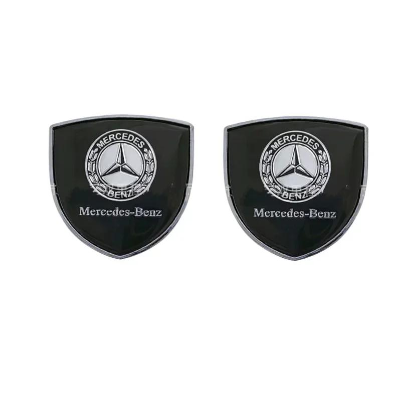 C200 E200 New 2025 For Mercedes Benz 2 Pieces 3D Metal Car Window Trunk Emblem Decor Sticker For Mercedes Benz AMG W253 X253 X20