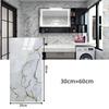 60*30cm Thickened Gold Foil Self-Adhesive Tile Sticker, Faux Ceramic Tile Wallpaper Waterproof  Wallsticker Kitchen & Living Room Decor