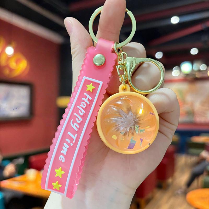 Cat Paw Glowing Keyboard Keychain Soft Dumpling Clicker Keyring Stress Relief Squeeze Pendant Fidgets Toys Glowing In The Dark