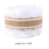 Ribbon White Burlap Lace Ribbon Jute Vintage Hessian Jute Ribbon Lace Jute Lace Ribbon Wedding Decoration