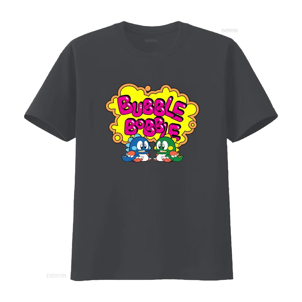 Double Bubble Mens T Shirt Classic Arcade Gamer Retro Gaming Video Game Cool Bobble Design vintage Washed fashion Stylish