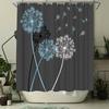 Dandelion theme waterproof shower curtain bathroom accessories waterproof and easy to clean suitable for home hotel