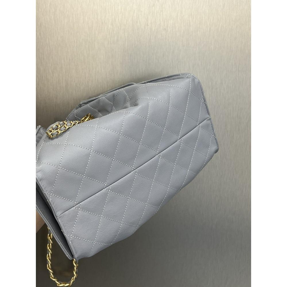 25 Novas bolsas femininas de couro padrão caviar padrão bola grande capacidade bolsa hippie hobo corrente diamante cordão axila