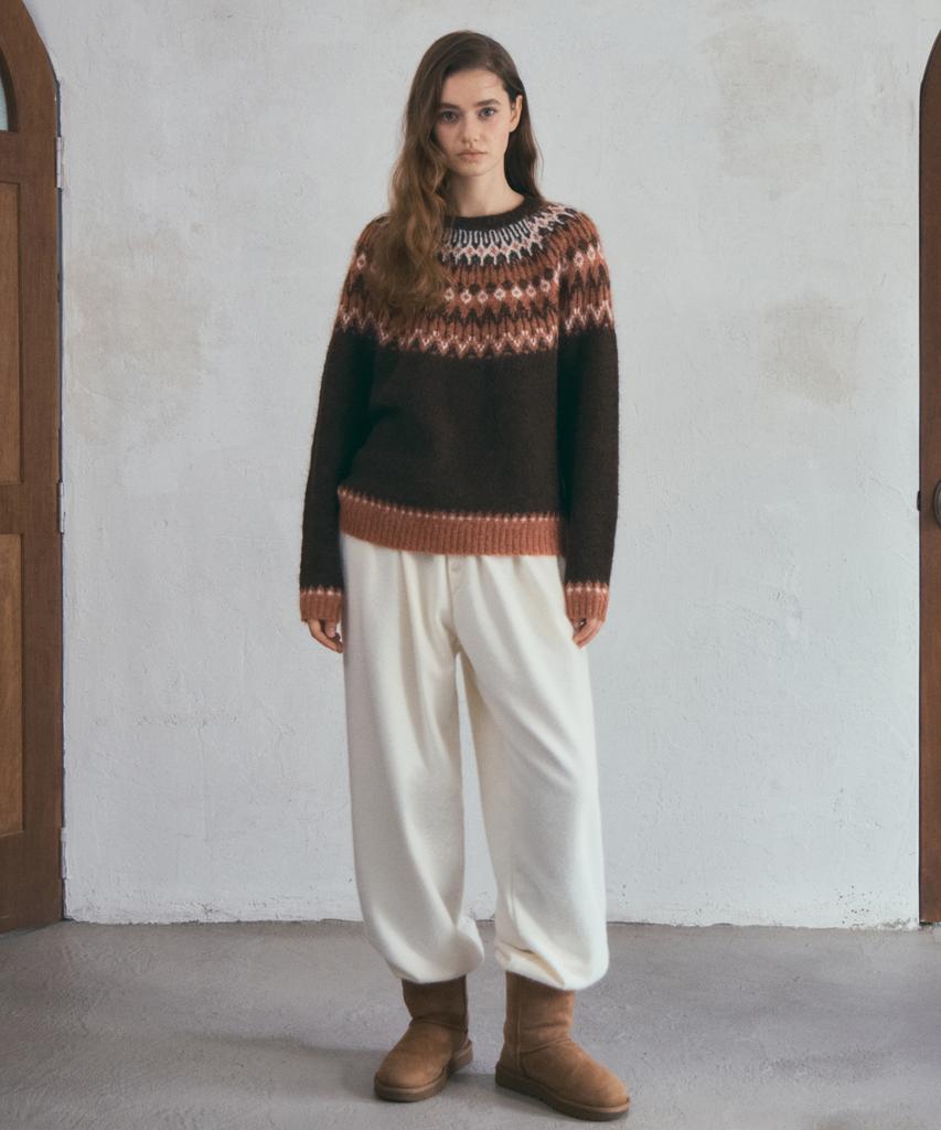 Aueonoseuteljia Snowy Button Jogger Pants_Ivory(O25-Pt17)