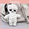 Mummy Skull Plush Toy Keychain With Pp Cotton Fill For Halloween Gift Collectible
