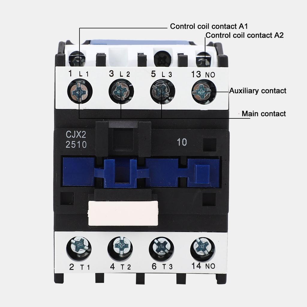 AC Contactor Copper Coil 3P Normally Open Silver Contact Circuit Switch Controller AC 380V 25A