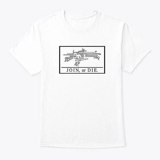 

Футболка Join Or Die Сделано в США Размеры от S до 5XL L