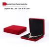 Pink Velvet Jewelry Box with Rounded Corners for Earrings, Bracelets, Rings, and Gifts