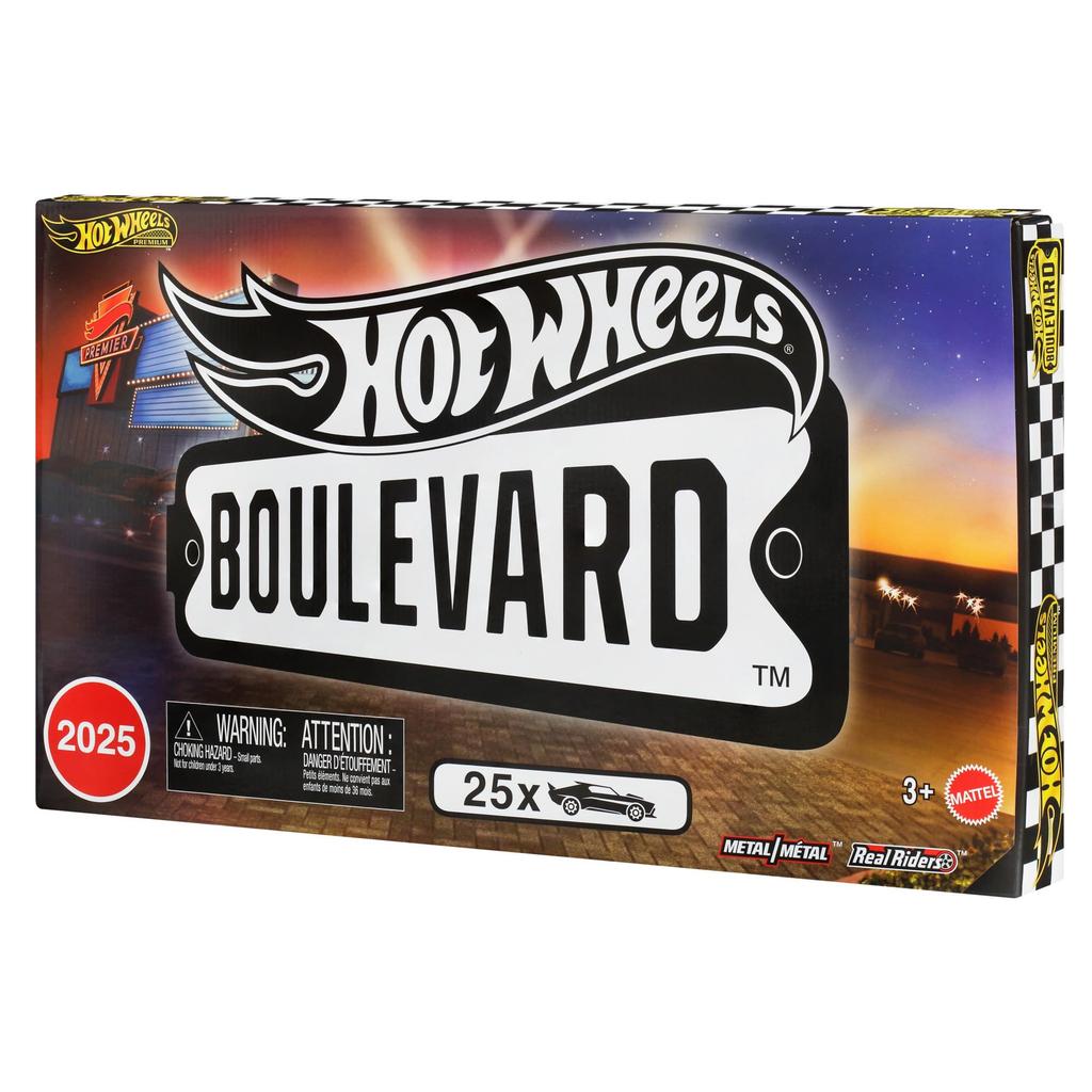 Hot Wheels Boulevard 25 Car Factory Set Vehicle Miniature 25 Ages JFM00 - Toys, Cars, Cars, 3+, Multi-color