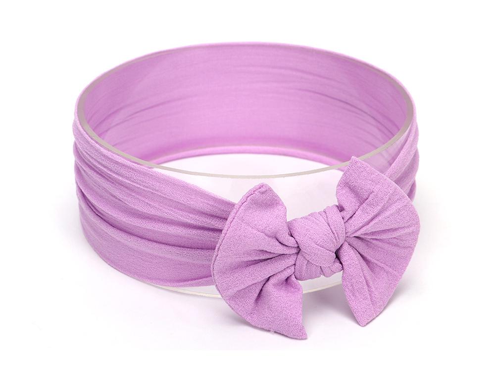 Avrupa ve Amerika Bebek Kız Fiyonklu Saç Bandı - 2021 Naylon Koleksiyonu