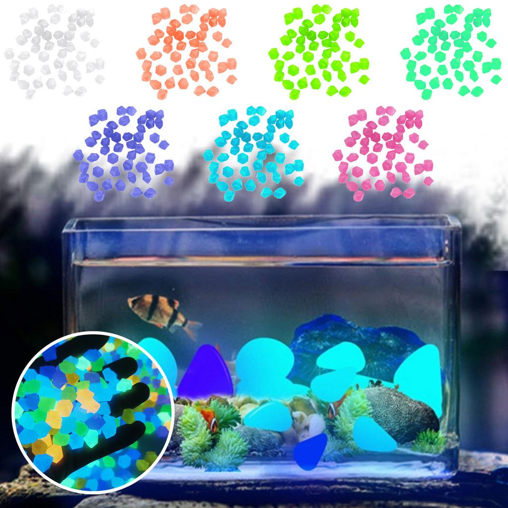 Luminous Diamond Shaped Pebbles for Garden Decoration Outdoor Landscape Glow Stones for Pathway Aquarium and Fish Tank Decoration