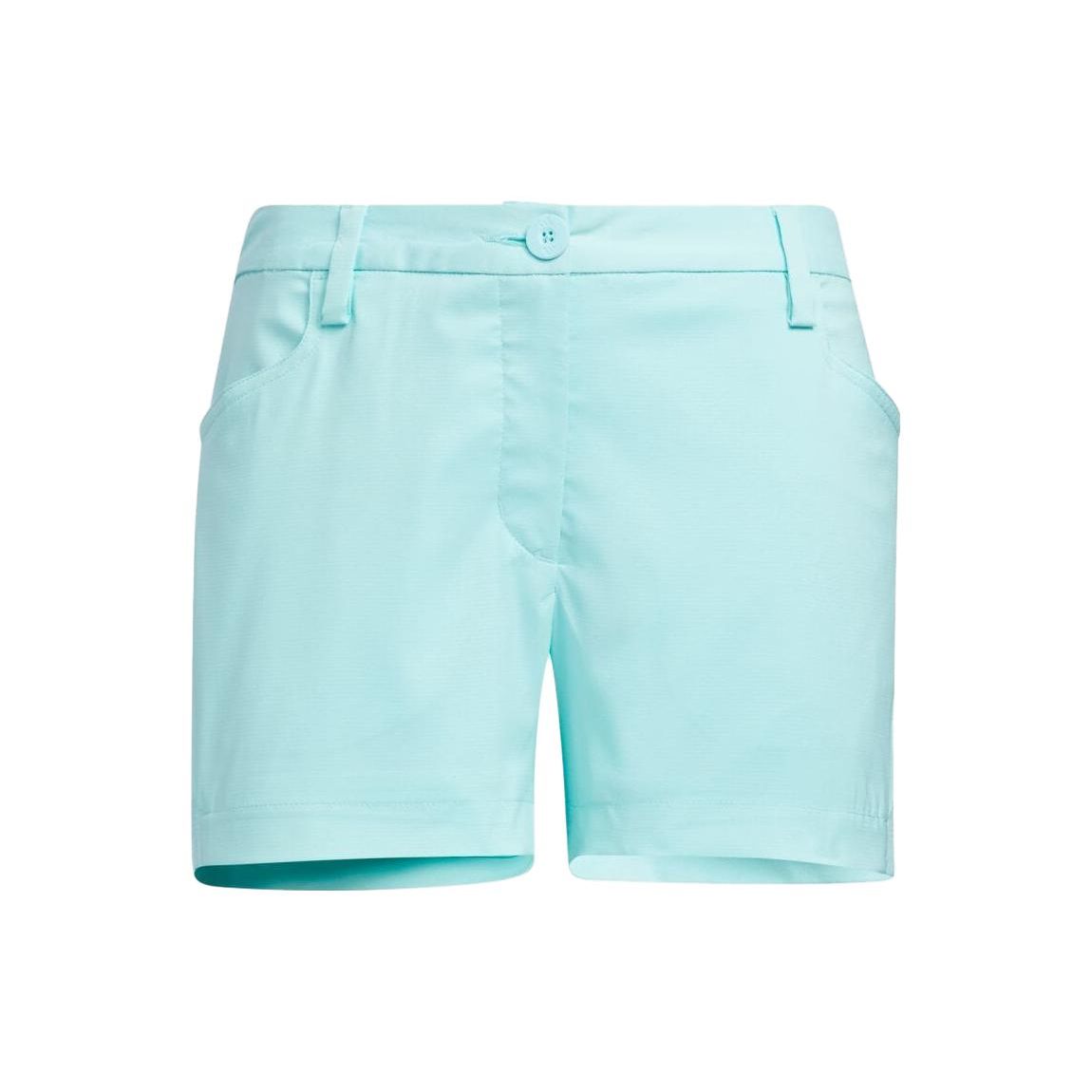 Adidas Solid Color Mid-Rise Button Straight-Leg Shorts Women shorts Blue HS6886 S