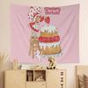 SStrawberryshortcake Girl Tapestry Art Printing Art Science Fiction Room Home Decor Wall Art Decor