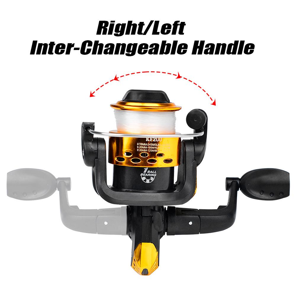 KF200 Small Nylon Spinning Reel with Fishing Belt - Perfect for Lures and Sea Fishing Accessories