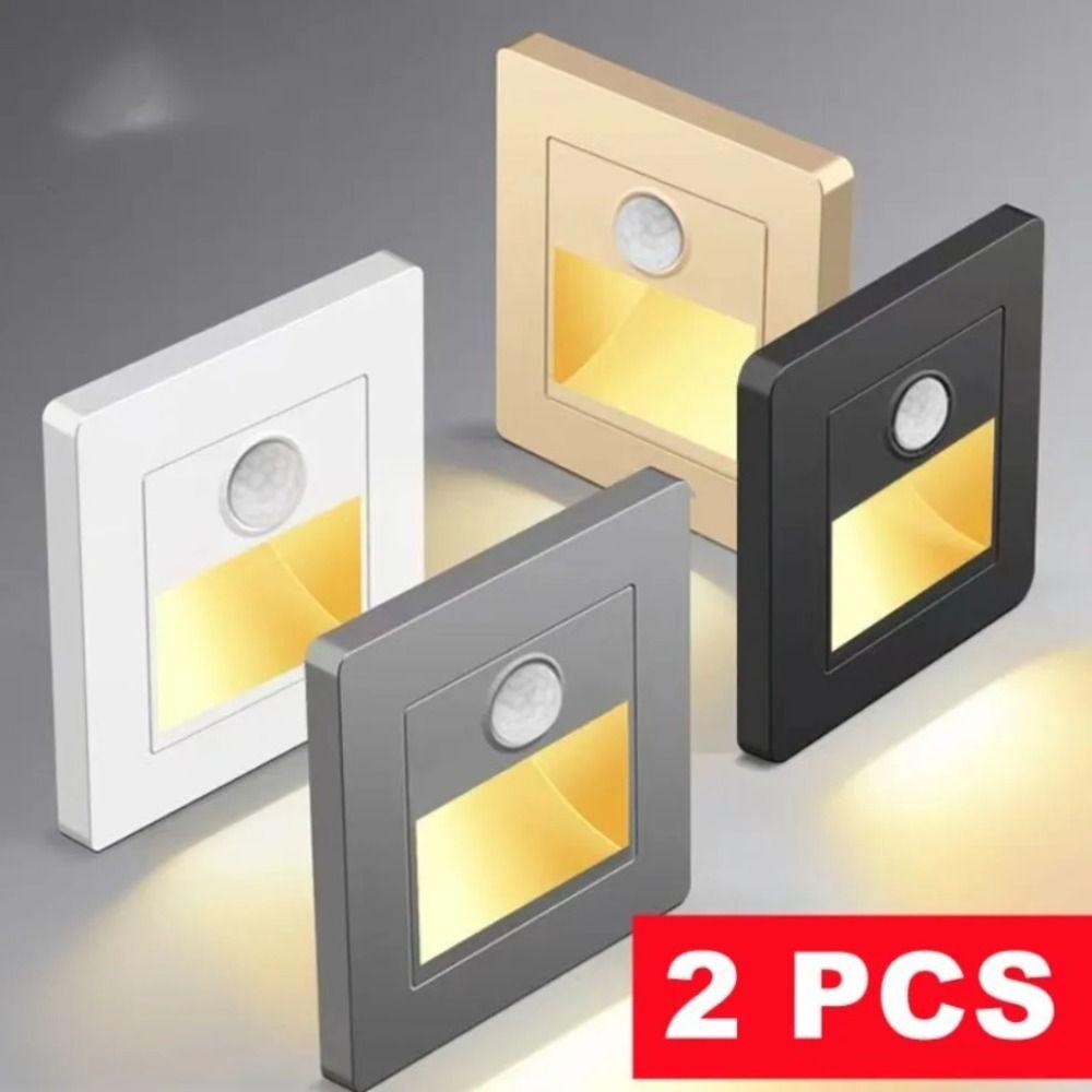 2 Pcs Corridor Lighting Recessed Led Wall Lamp Step Lamp Stair Step Wall Lamp  Indoor