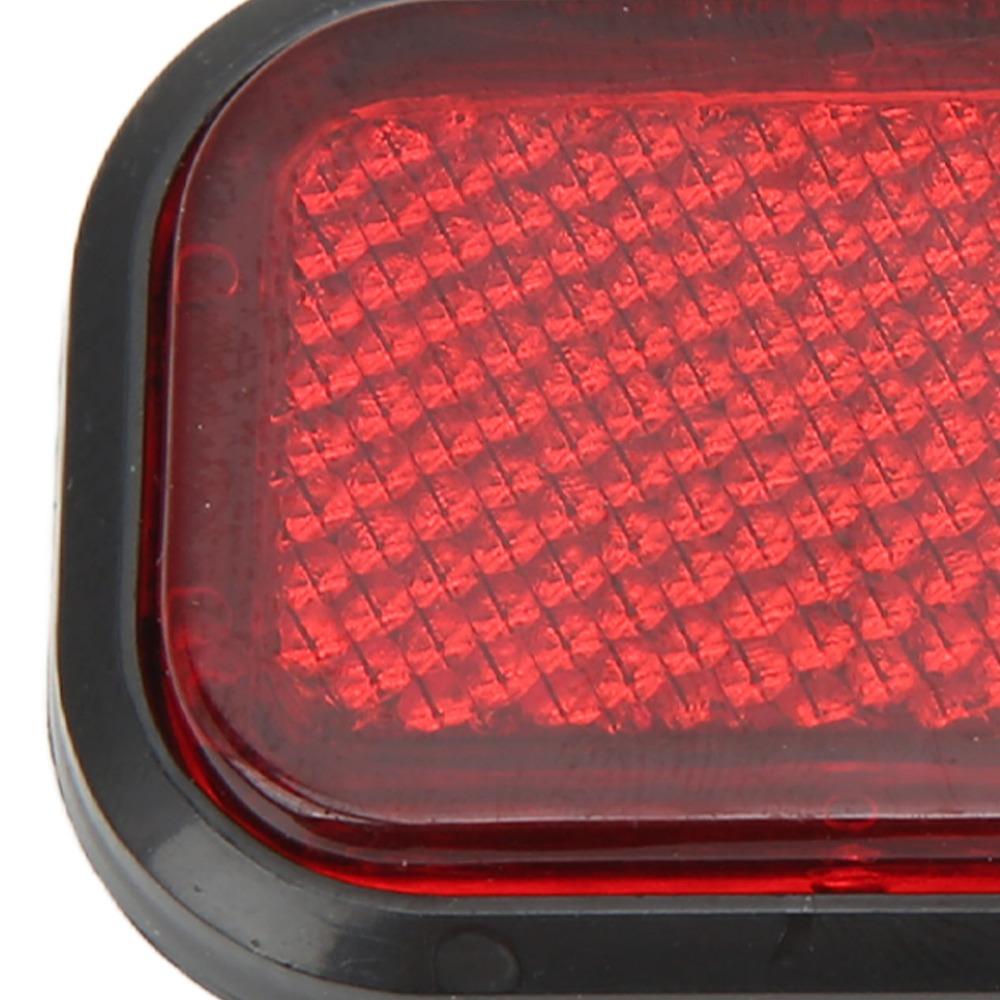 4PCS ABS Safety Reflector Durable Reflective Decal for Trailer Reflective Decoration