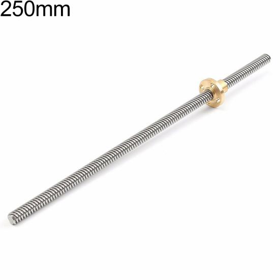 150-500mm 3D Printer T8 Stepper Trapezoidal Acme Thread Lead Screw Rod with Nut
